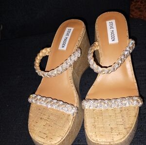 Danya Sandal in Bronze by Steve Madden size 8  EUC worn once